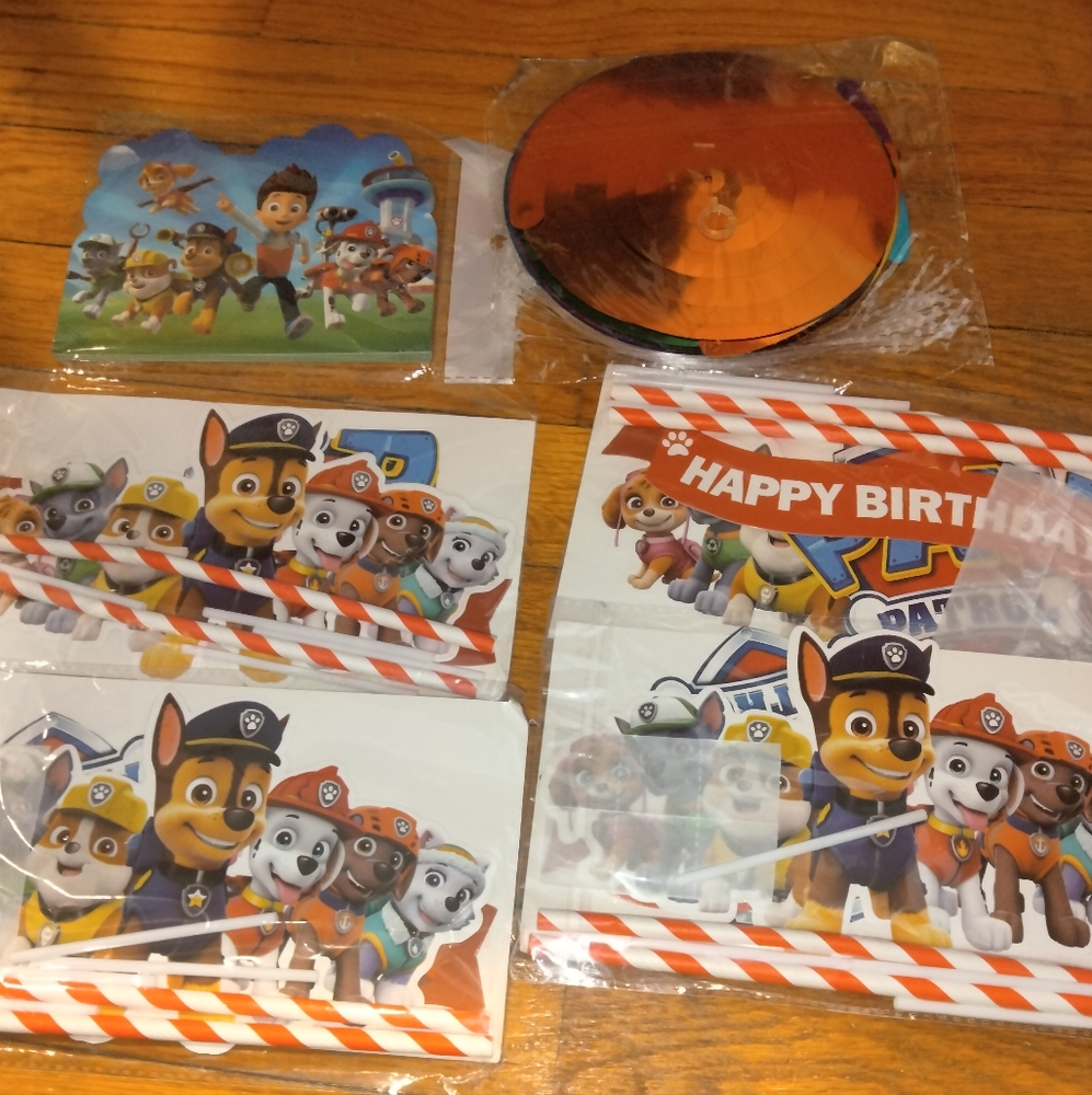 Paw Patrol Party Supplies Set - Multicolor
